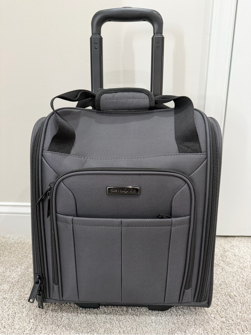 Samsonite Gray Rolling Carry-On Travel Bag